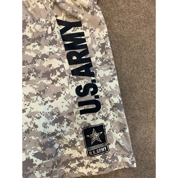 US Army Shorts Mens 3XL Digital Camo Performance Athletic Fleece Workout PT Gym - Picture 6 of 10